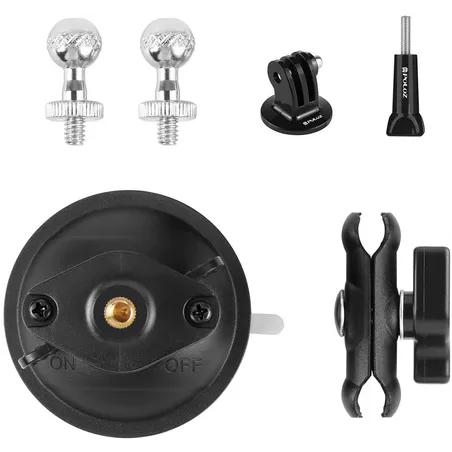 PULUZ Magic Arm Tripod Suction Cup Holder (Black)